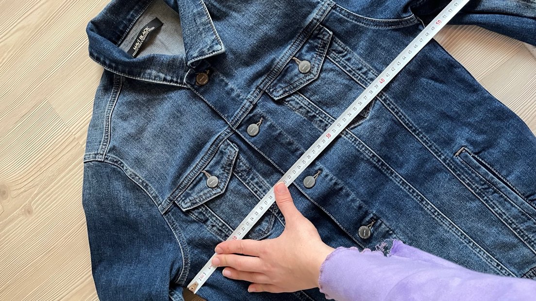 Düğmeli Erkek Jean Ceket - Görsel 5