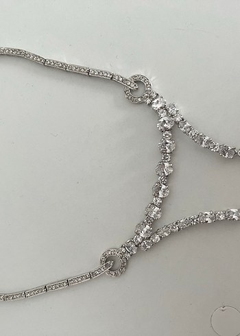 Parlak Beyaz Takı Seti - Görsel 4