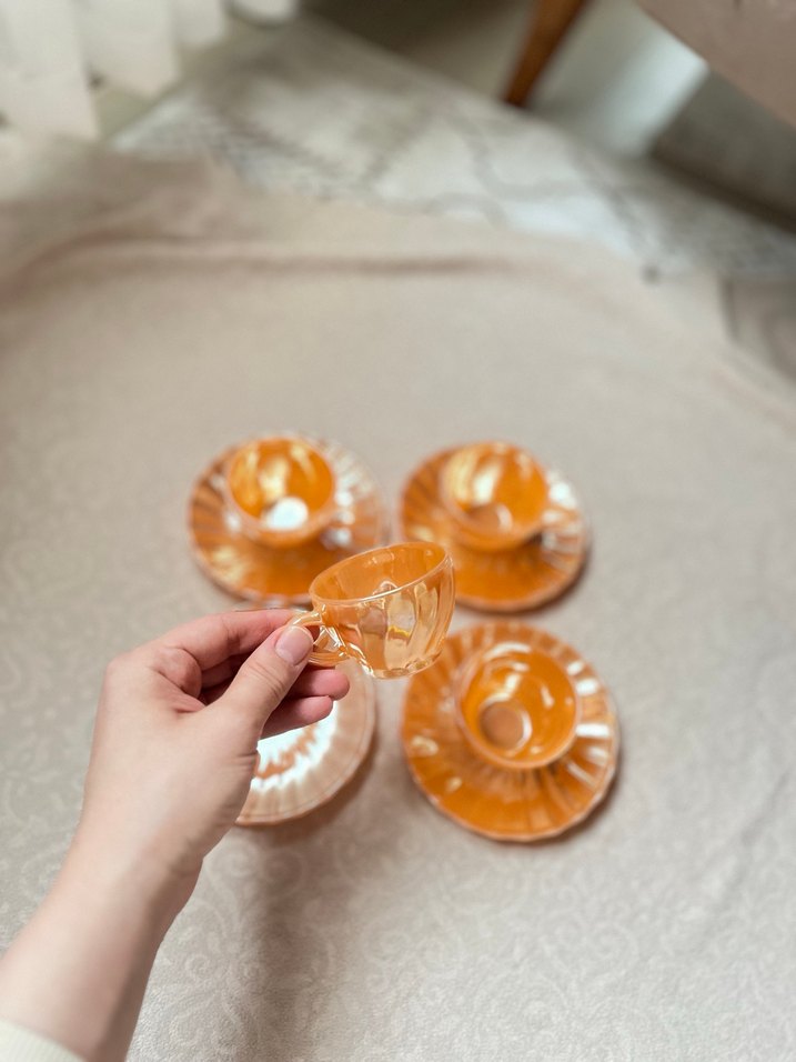 Parlak 4 Kişilik Bohem Fincan ve Tabak Takımı - Görsel 2