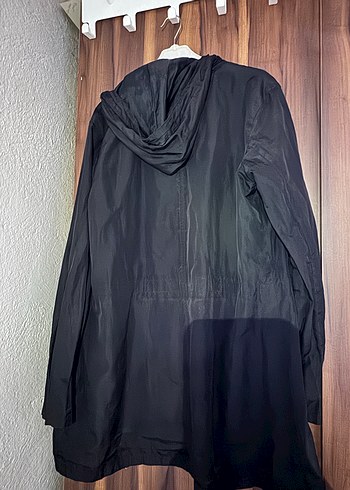 Düğmeli Siyah Midi Kadın Ceket - Görsel 3