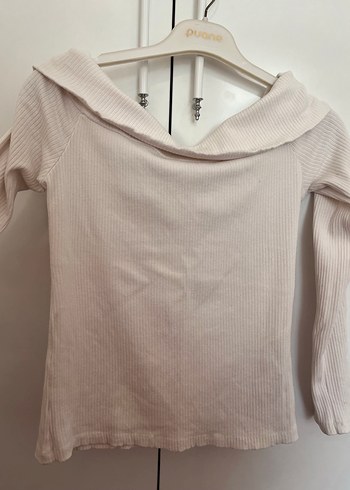 Kadın Beyaz Kayık Yaka Triko Kazak - Görsel 4