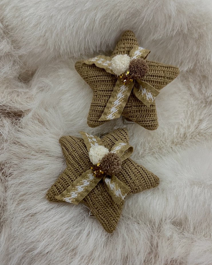 Çocuklar için Renkli Desenli Fiyonk Saç Tokaları - Görsel 2