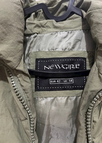 Kadın Haki Midi Kışlık Fermuarlı Mont - Görsel 4