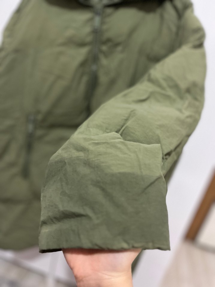 Kadın Haki Midi Kışlık Fermuarlı Mont - Görsel 3