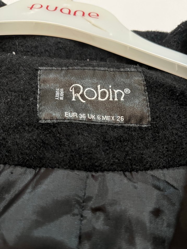 Siyah  Düğmeli Kaban - Görsel 3