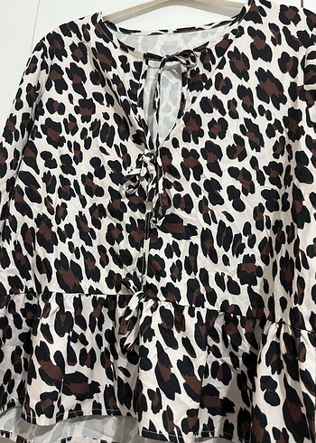 Leopar Desenli Rahat Kadın takım - Görsel 3