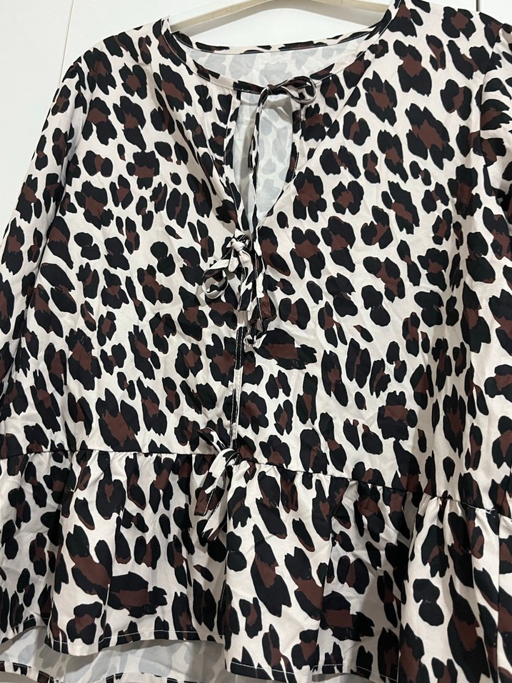 Leopar Desenli Rahat Kadın takım - Görsel 3