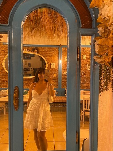 l Beden beyaz Renk Tiffany tomato elbise