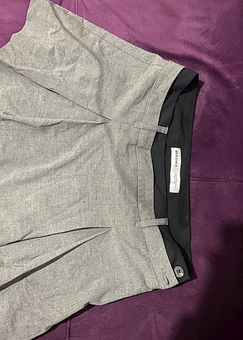 Gri Mini şortlu bershka etek - Görsel 4