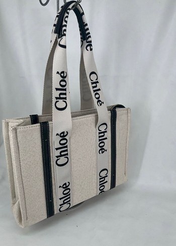 Beden siyah Renk Chloé Baskılı Siyah Fermuarlı Kadın Çanta