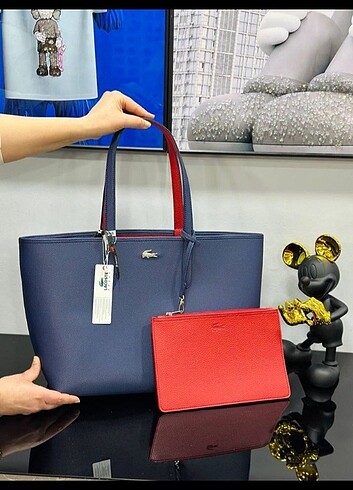 Lacoste çift Taraf Kol Çanta 
