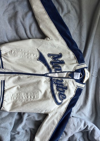 Bershka Beyaz Baskılı Kadın Ceket - Görsel 4