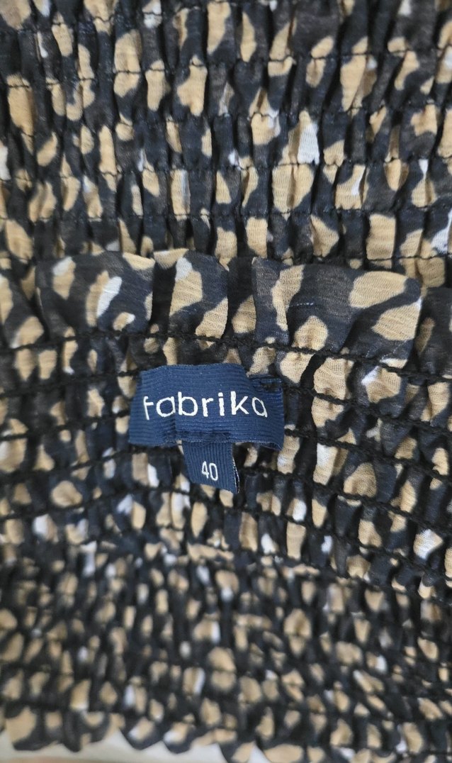 Kahverengi Yılan Desenli Volanlı Mini Etek - Görsel 3