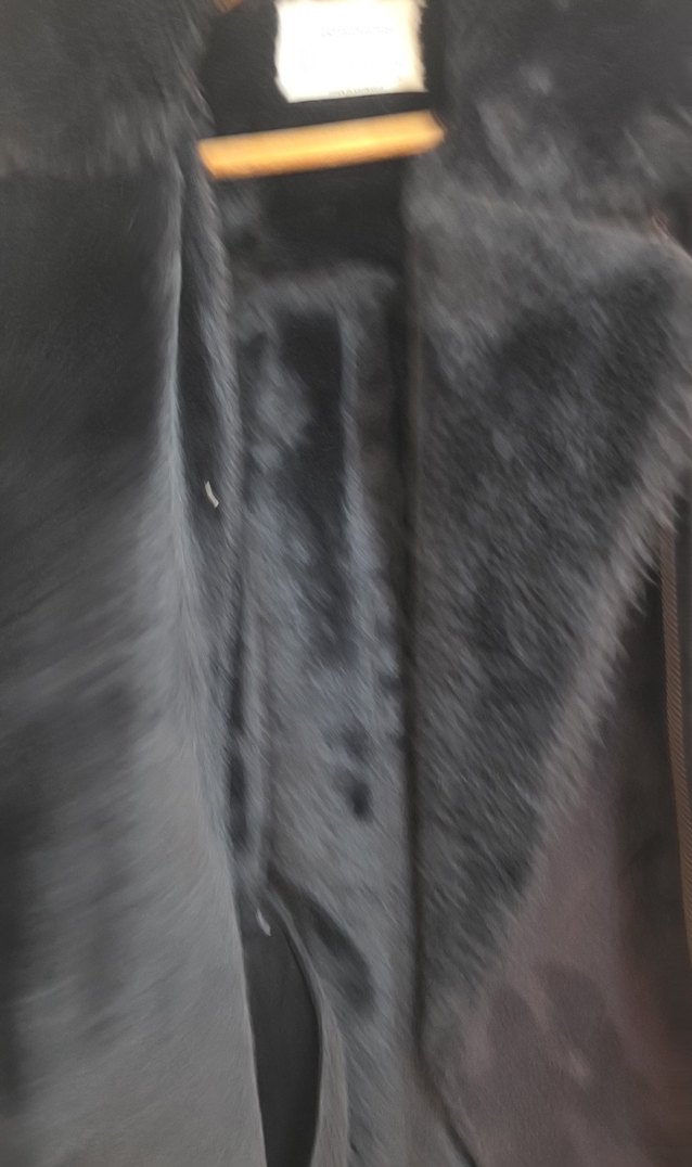 Siyah Süet Kürklü Biker Ceket - Görsel 3