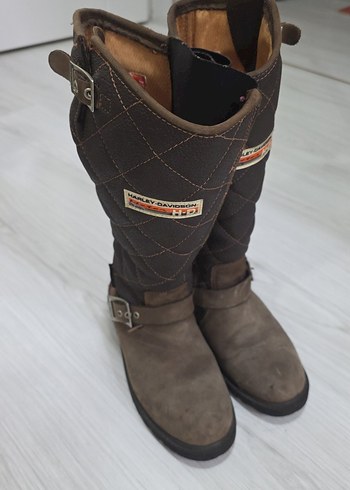 34 numara Kahverengi Tokalı Biker çocuk Bot - Görsel 4