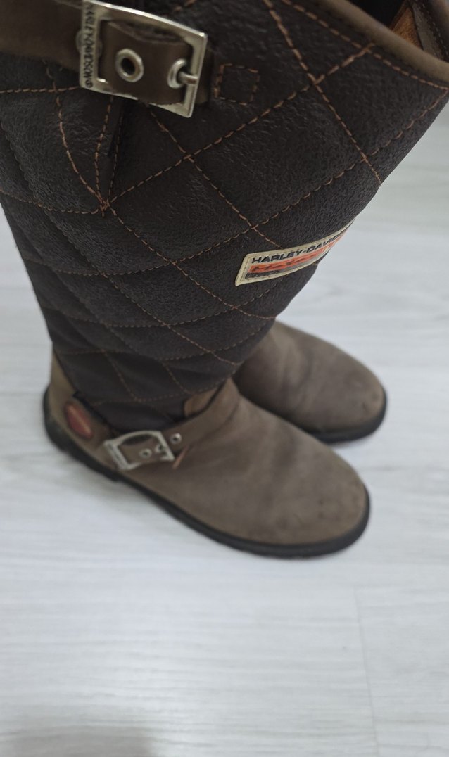 34 numara Kahverengi Tokalı Biker çocuk  Bot - Görsel 5