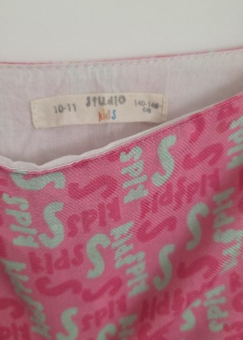 Kız Çocuk Pembe Askılı Fırfırlı Elbise - Görsel 3