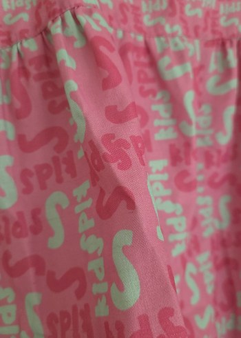 Kız Çocuk Pembe Askılı Fırfırlı Elbise - Görsel 2