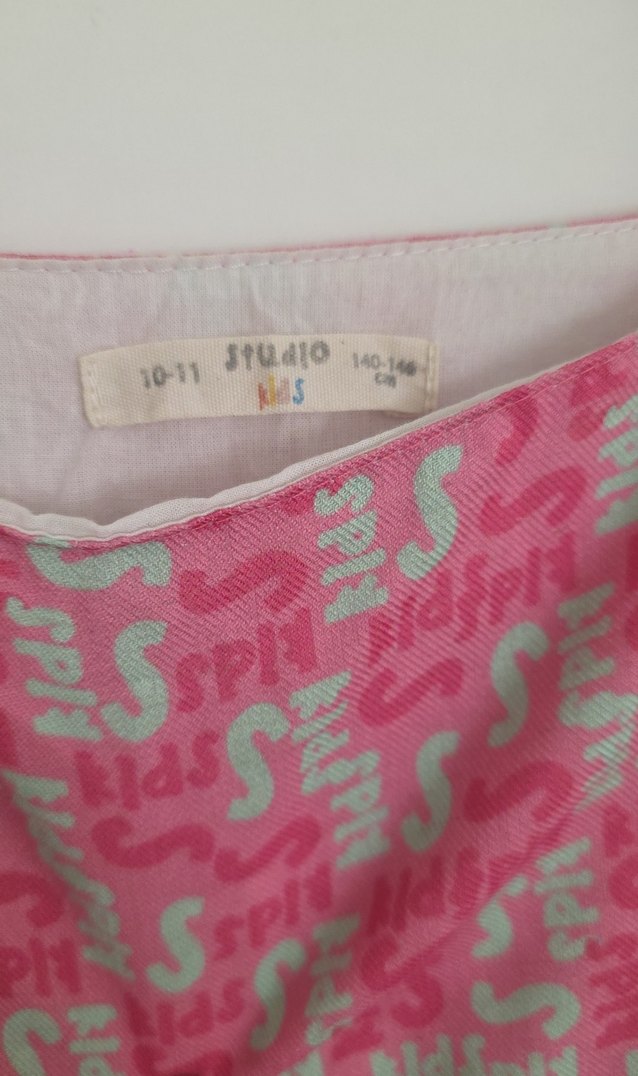 Kız Çocuk Pembe Askılı Fırfırlı Elbise - Görsel 3