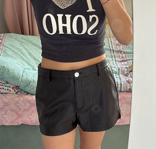 Deri şort - Görsel 3