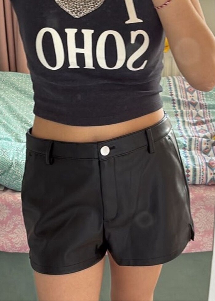 Deri şort - Görsel 3