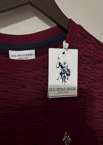 Bordo Erkek Uzun Kollu Sweatshirt - Görsel 2