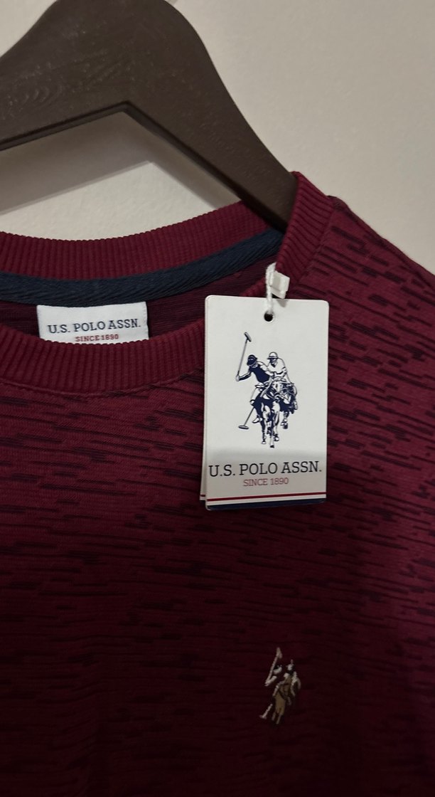 Bordo Erkek Uzun Kollu Sweatshirt - Görsel 2