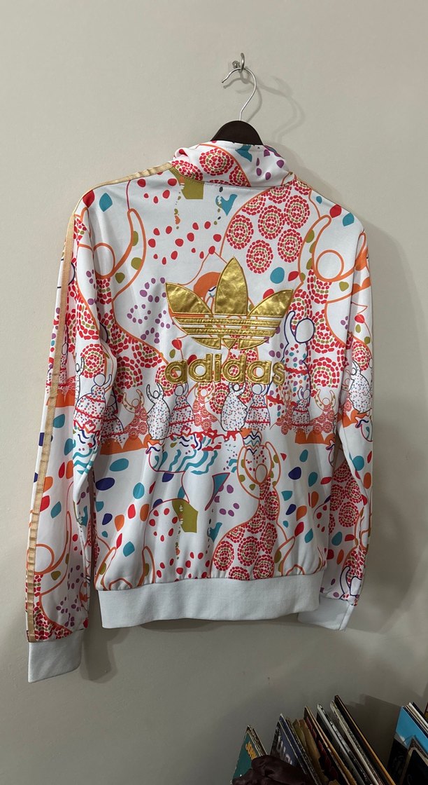 Renkli Desenli Adidas Fermuarlı Ceket - Görsel 2