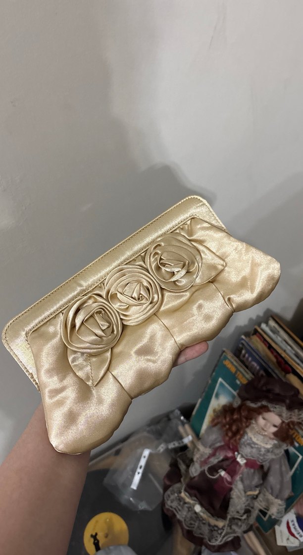 Bej Saten Kadın Çanta El Yapımı - Görsel 2