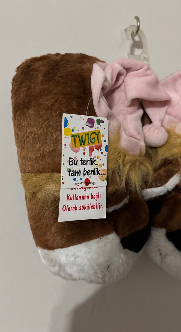 Kız Çocukları Renkli Peluş Sıcak Terlik - Görsel 2