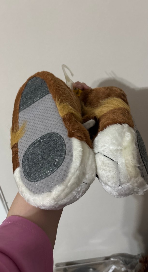 Kız Çocukları Renkli Peluş Sıcak Terlik - Görsel 4