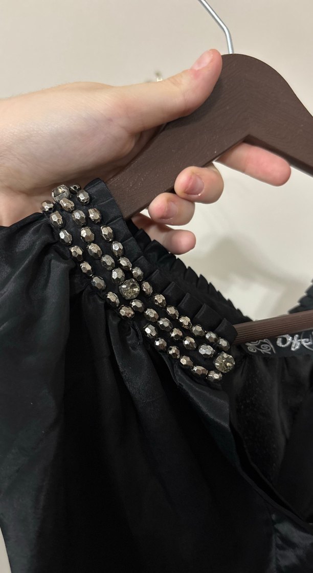 gece elbisesi saten - Görsel 3