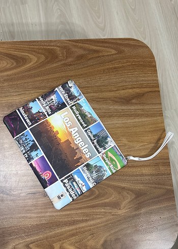 Baskılı Deri Çok Renkli Kadın Portföy Çanta - Görsel 2