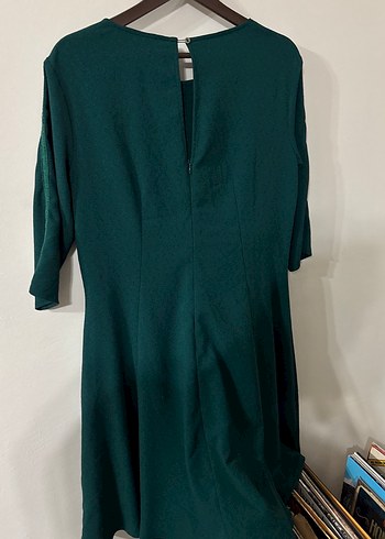 Yeşil Midi Bohem Salaş Kadın Elbise - Görsel 3