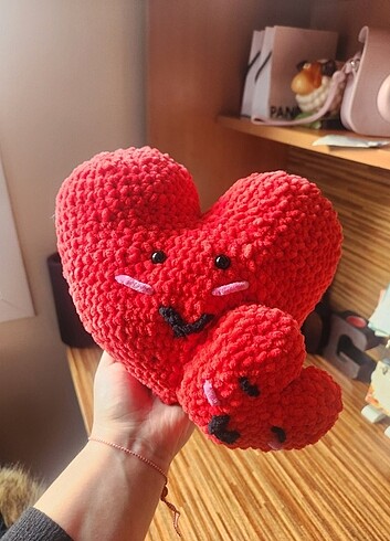 Beden Yavrulu kalp amigurumi