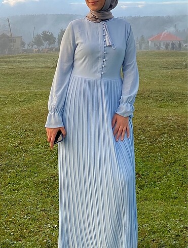 Bebe mavisi elbise