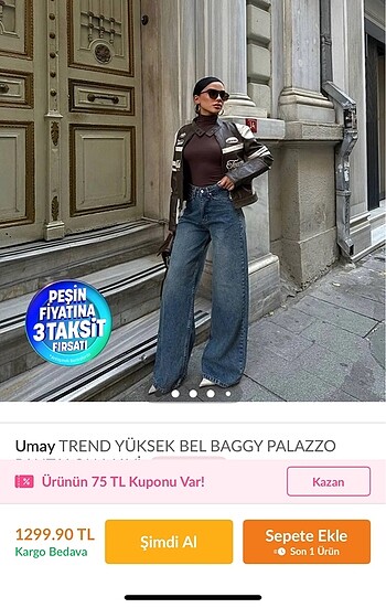 s Beden Baggy pantolon