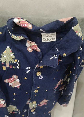 Lacivert Baskılı erkek çocuk pijama Takımı - Görsel 5