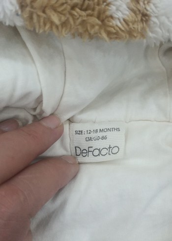 Kız Çocuk Kapüşonlu Ayıcık Desenli Mont - Görsel 5