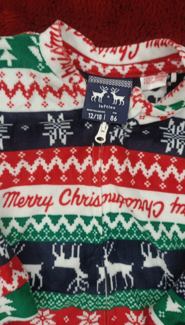 Renkli Desenli Polar Bebek Tulumu - Görsel 2