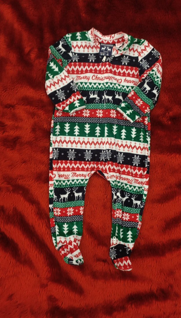 Renkli Desenli Polar Bebek Tulumu - Görsel 4