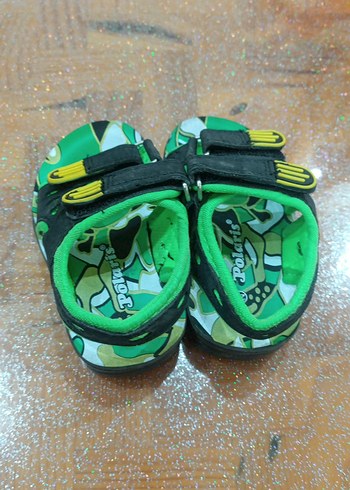 Yeşil Yılan Desenli Erkek Çocuk Sandalet - Görsel 2