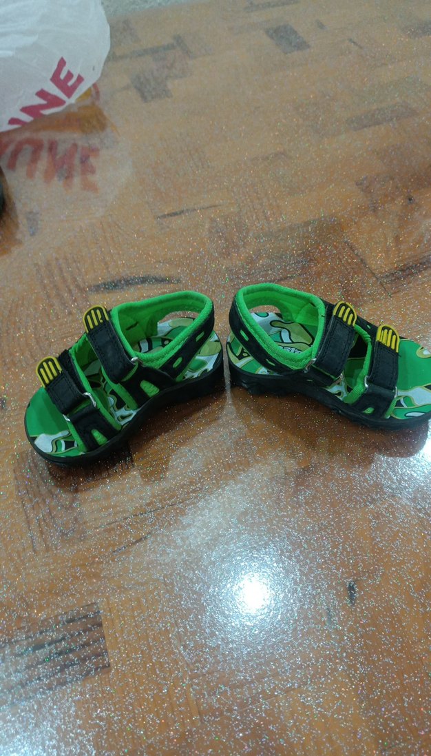 Yeşil Yılan Desenli Erkek Çocuk Sandalet - Görsel 3