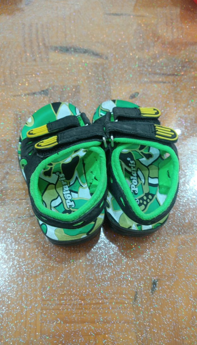 Yeşil Yılan Desenli Erkek Çocuk Sandalet - Görsel 2