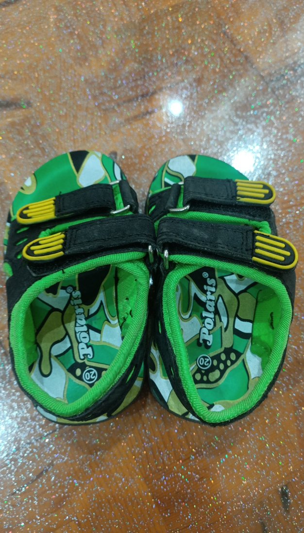 Yeşil Yılan Desenli Erkek Çocuk Sandalet - Görsel 5