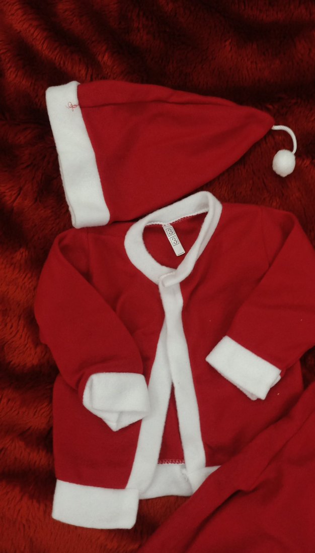 Kırmızı Kürklü Çocuk Kostümü - Görsel 3