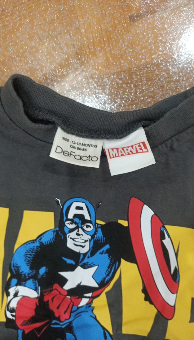 Marvel Ki
aptan Amerika Baskılı Erkek Çocuk Takımı - Görsel 3