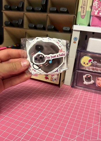 Baskılı Plastik Bebek Sticker'ı