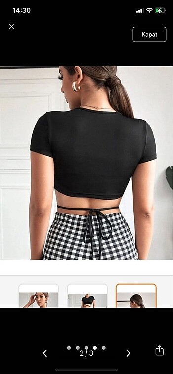Trendyol & Milla Crop Tshirt