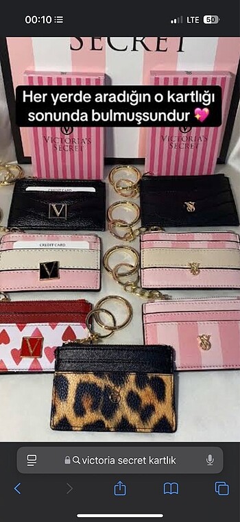 Victoria Secret kartlıklar